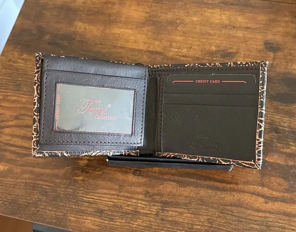 Tems Collection Men's Western Bifold Wallet with Longhorn Concho Silver Accent